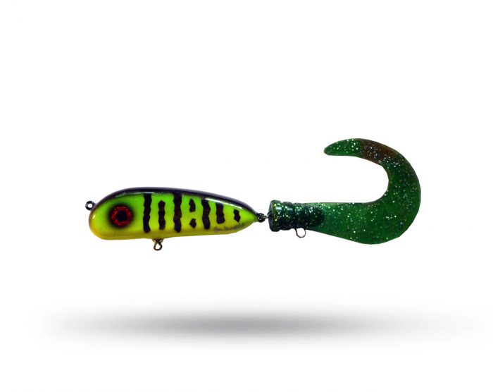 Brunnberg Lures BB Tail Sink - Green Tiger i gruppen Fiskedrag / Tailbeten hos Örebro Fiske & Outdoor AB (BB Sink Green Tiger)